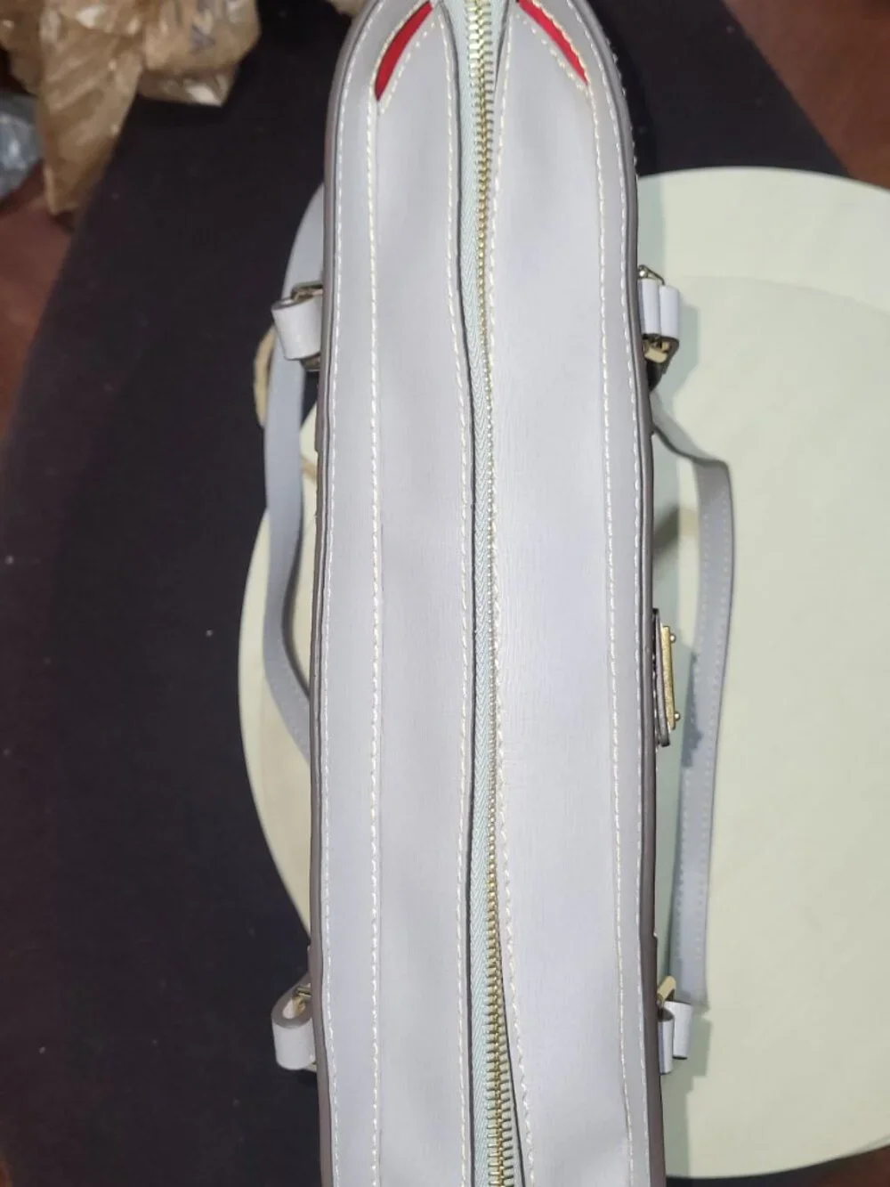 Dooney & Bourke Lexington Shopper Gray Saffiano Leather Tote  [#HL14]